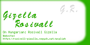 gizella rosivall business card